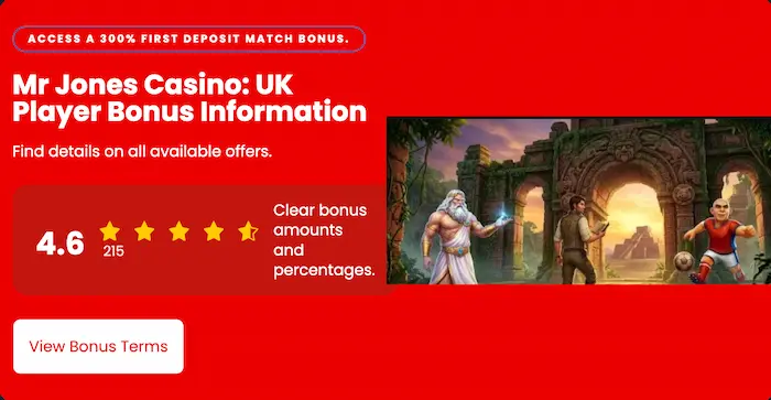 Mr Jones Casino Home baner